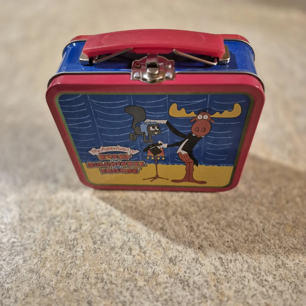 Rocky and Bullwinkle Metal Lunchbox